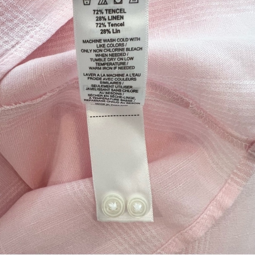 UNTUCKit Light Pink Mandarin Collar Button-Down Shirt - Picture 5 of 8